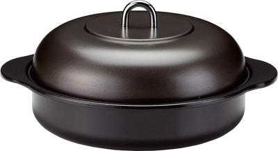 Takagi Metal Enamel Pot with Sweet Potato Induction Cooktop Made In Handle, Stone-Baked Maker, 24cm, Compatible, Japan, HA-IY24N
