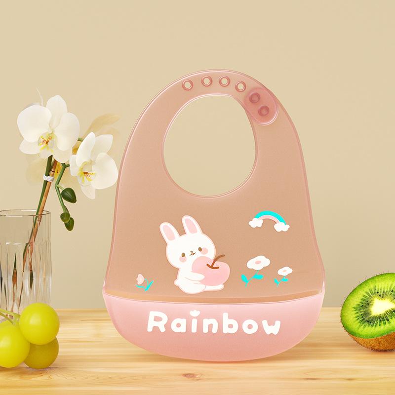 

Мягкие силиконовые детские нагрудники, милые мультяшные животные, детский нагрудник для девочек и мальчиков, регулируемые салфетки для срыгивания, водонепроницаемые детские принадлежности для кормления Style 4