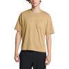Under Armour Meridian Solid Round Neck Short Sleeve T-Shirt Men Tops Camel-Brown 1382805-263