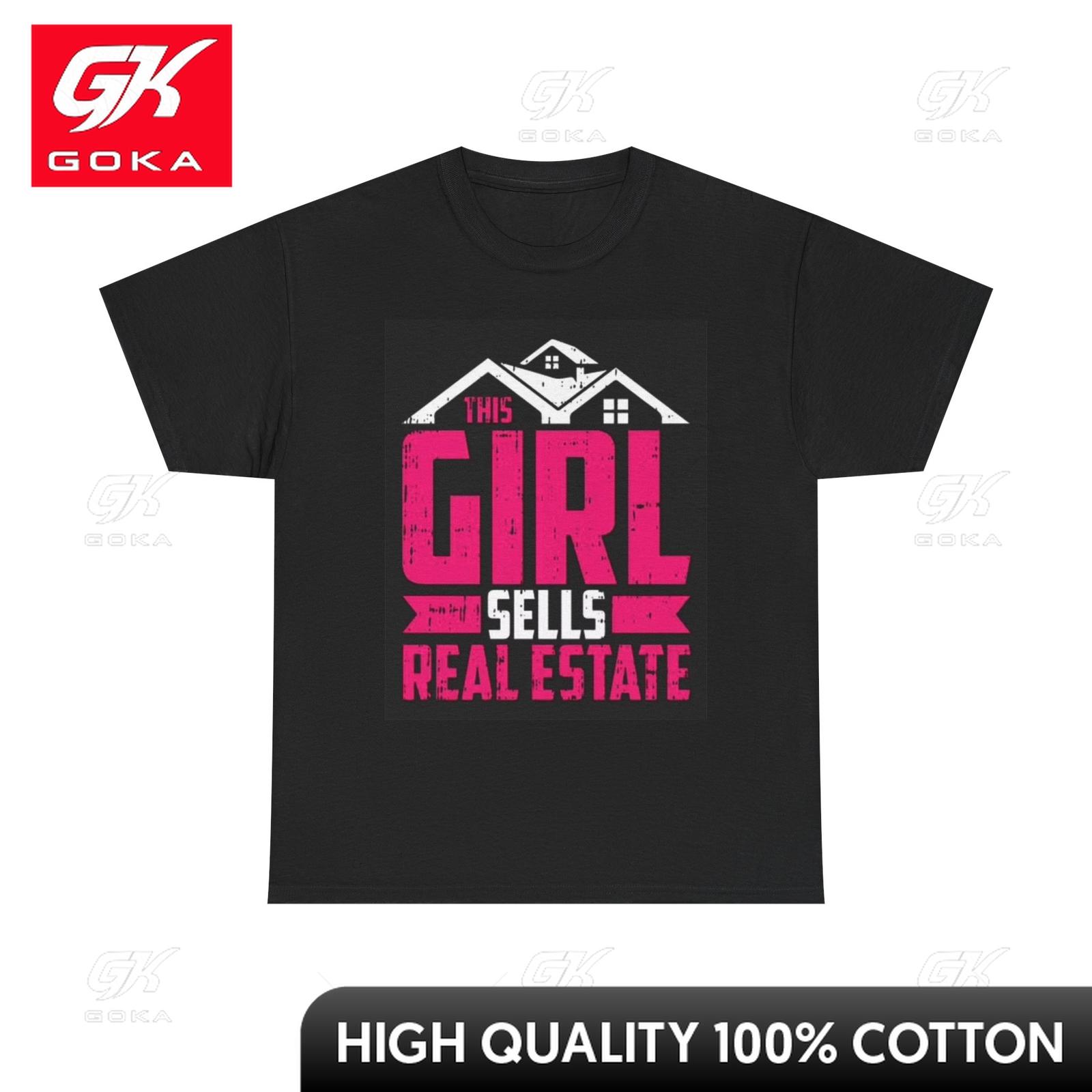 

This Girl Sells Real Estate Graphic Shirt Funny Realtor Unisex Heavy Cotton Organic Trendy Minimalist Tee Artistic Gift Tshirts S