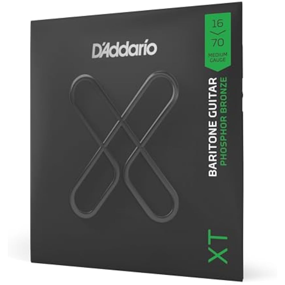 D Addario Daddario Acoustic Guitar Strings XT Coated Strings Phosphor Bronze Baritone Medium .016...