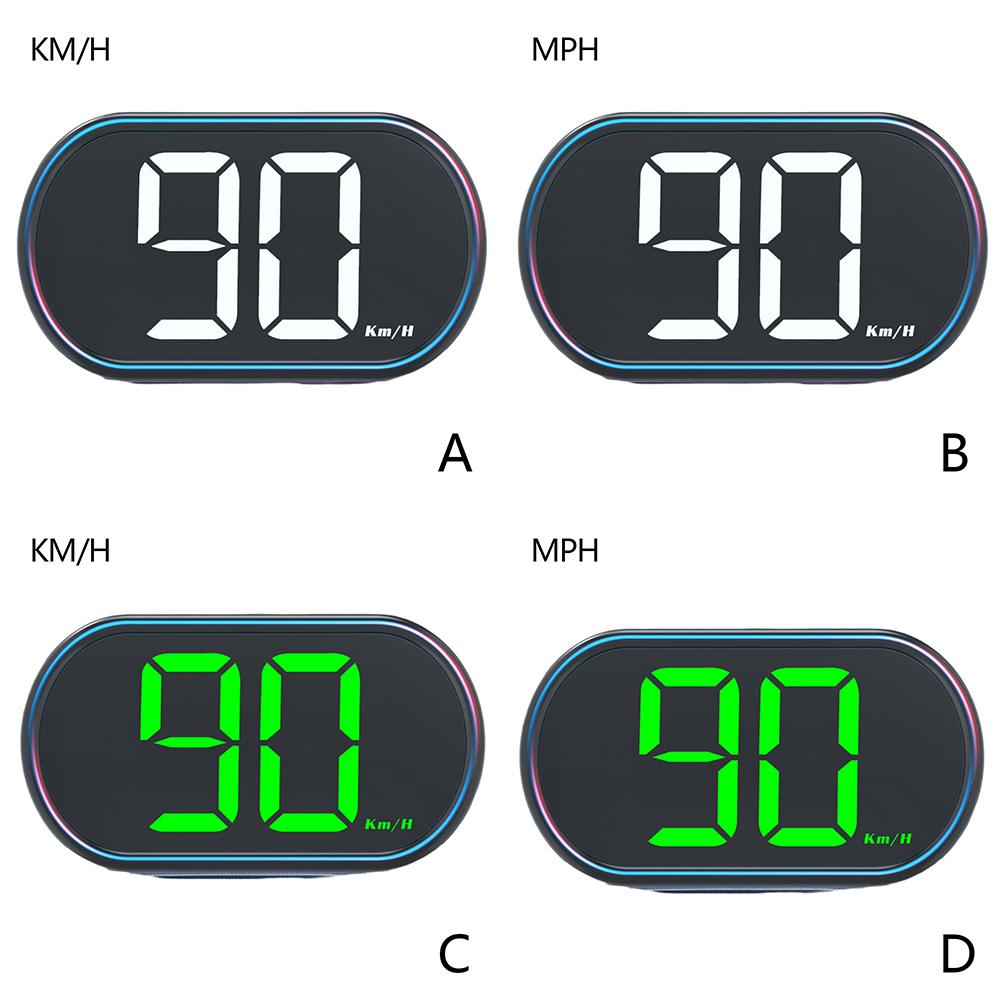 Universal Car Digital Speedometer HUD Head Up Display Speed Alarm Gadgets for All Car MPH KMH Accessories