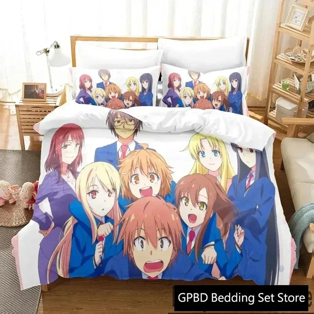 3D Print Anime The Pet Girl of Sakurasou Mashiro Shiina Comfortable Duvet Quilt Cover Pillowcase Bedding Set Children Bedroom