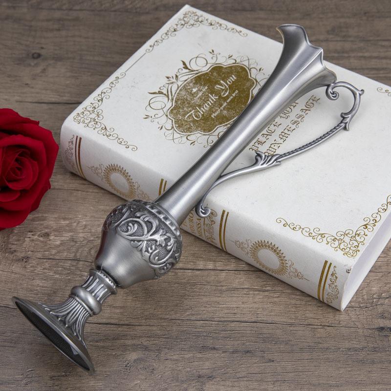 Creative Small Zinc Alloy Flower Vase for Tabletop Decoration Home Living Room Office Window Centerpiece Or Wedding Party