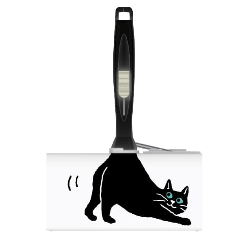 

Lakmek [One-Piece Adhesive Cleaner] Cat Design, Cat Pattern, Easy-to-Remove Adhesive Cleaner, Removes Shed Hair, No Need to Find the Slit, Easy to Pee