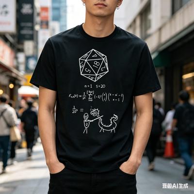 Novinka Veda o 20-stranných kockách Tričká Grafické Streetwear Krátky rukáv DND D20 Dungeon Hráč Drak Kocky Tričko