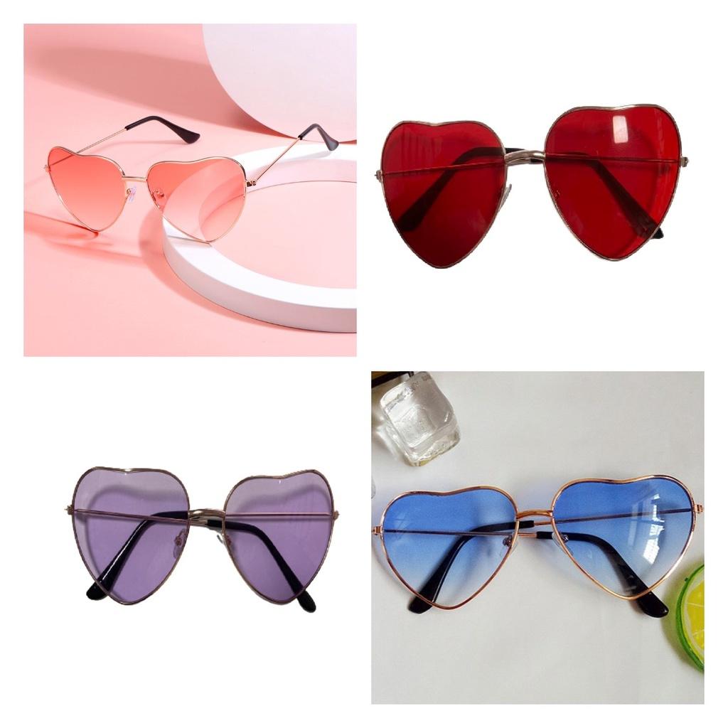 Trendy Heart-shaped Metal Eyewear With Ocean Lenses For Women Perfect For Parties And Performances