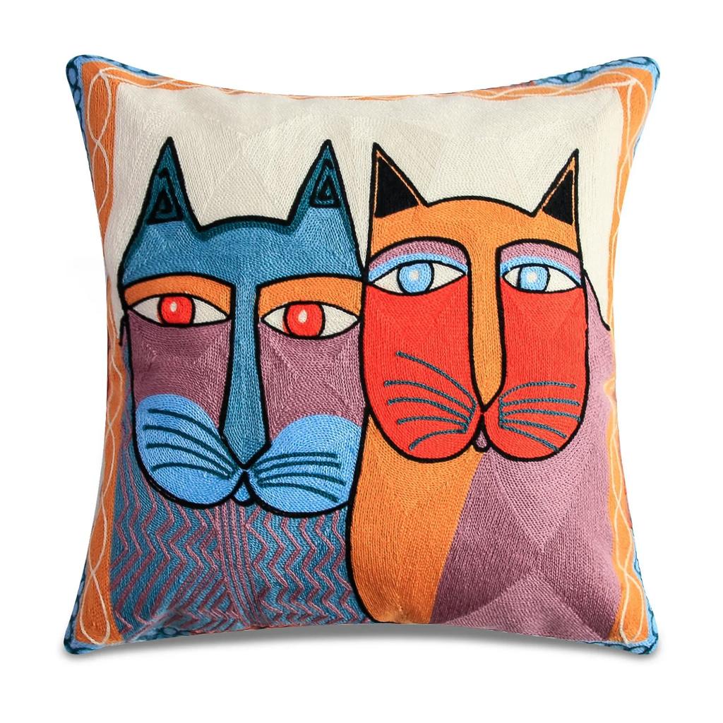 Printed Polyester Picasso Graffiti Art Painting Cushion Cover Cushion Home Decoration Party Car Bedding Sofa