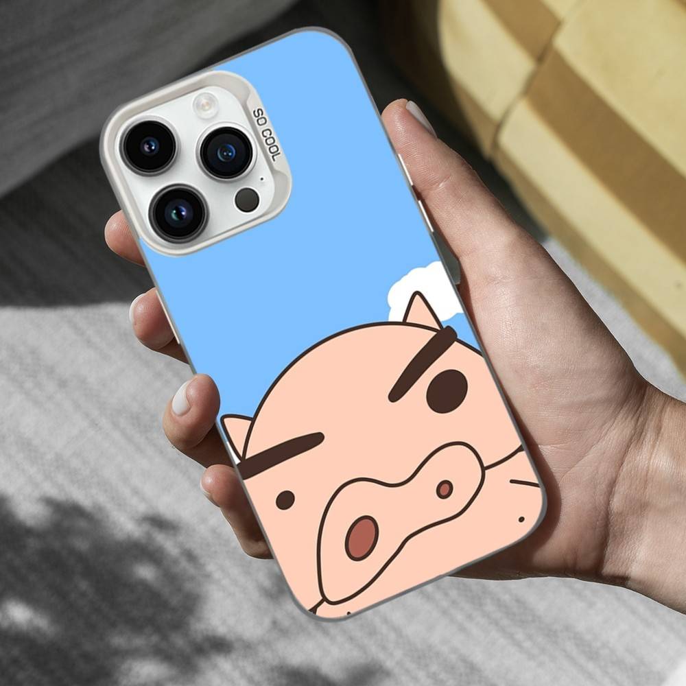 Ctue B-BURIBURIZAEMON Pig Phone Case For iPhone 16,15,14,13,12,11,Mini,XS,Pro,SE,MAX White Matte Shockproof Cover