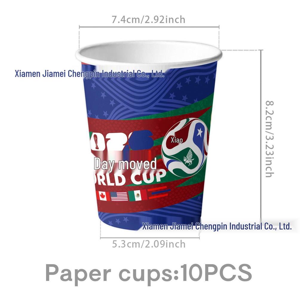World Cup Football Party Set: Plates, Napkins, Cups, Straws, Decorations