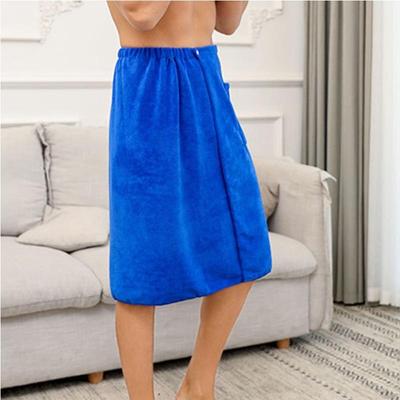 Toalha de banho masculina macia, toalha de banho ajustável para corpo, microfibra, elasticidade masculina, calças de spa