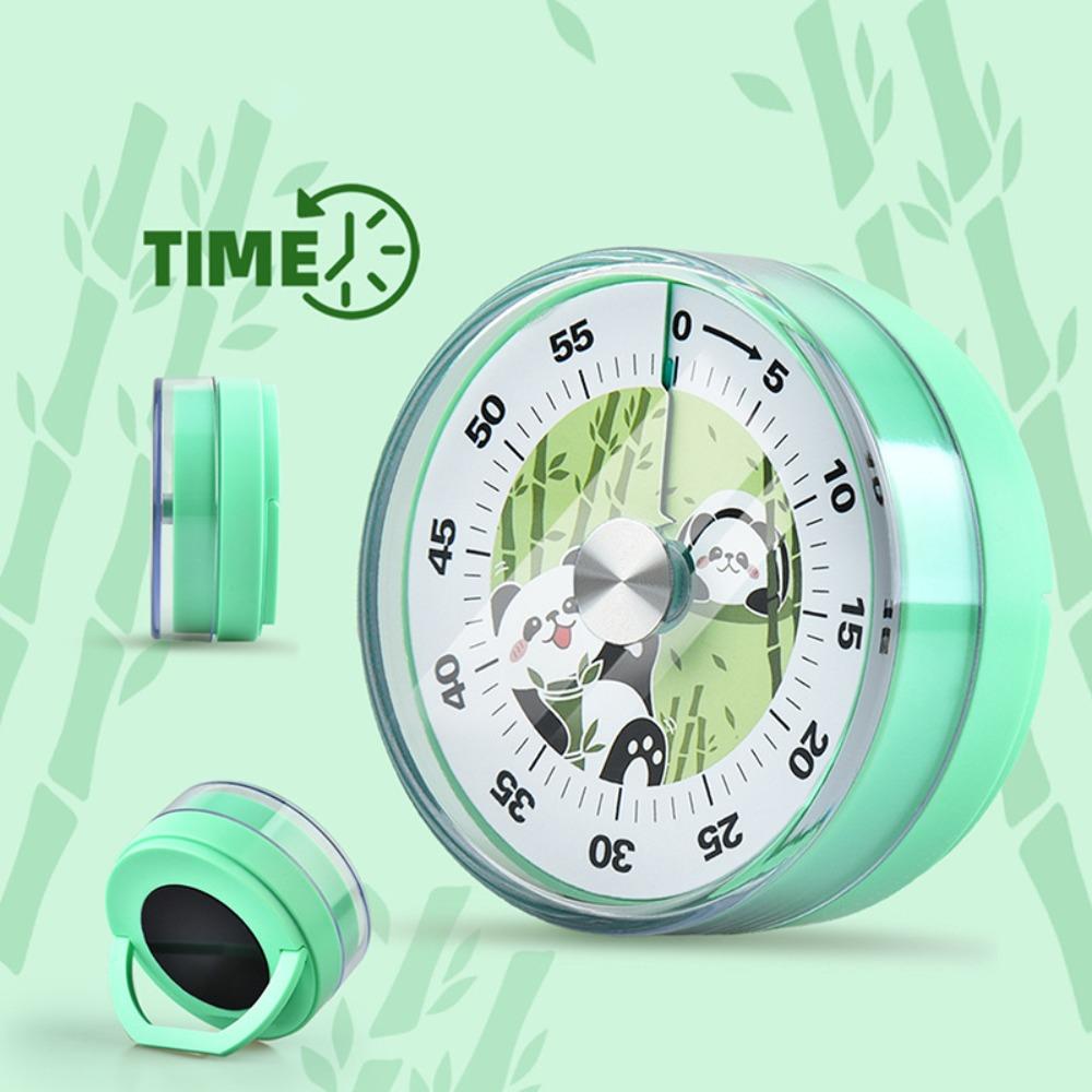 Cute Mechanical Timer Penguin Analogue Clock Time Reminder Countdown Timer  Office