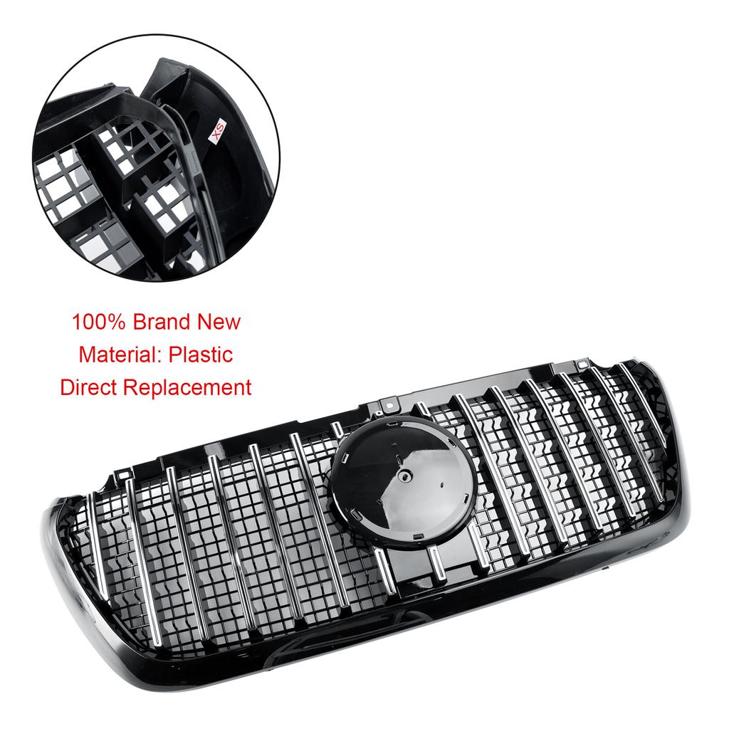 Front Bumper Grille Grill Fit Mercedes Sprinter W907 W910 2018-2023 GTR Style