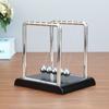 Portable Newtons Cradle Balance Metal Ball Science Physic Toy Fingertip Fidget Swinging Ball Toy for Desktop Anti-stress