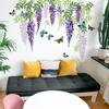 Wall Stickers Kitchen Office Room Decoration Hanging Colorful Flower Vine