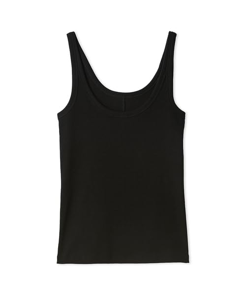 FRAY Narrow Ribbed Tank Top Free Size I.D. FWCT252219, Women's, Black,