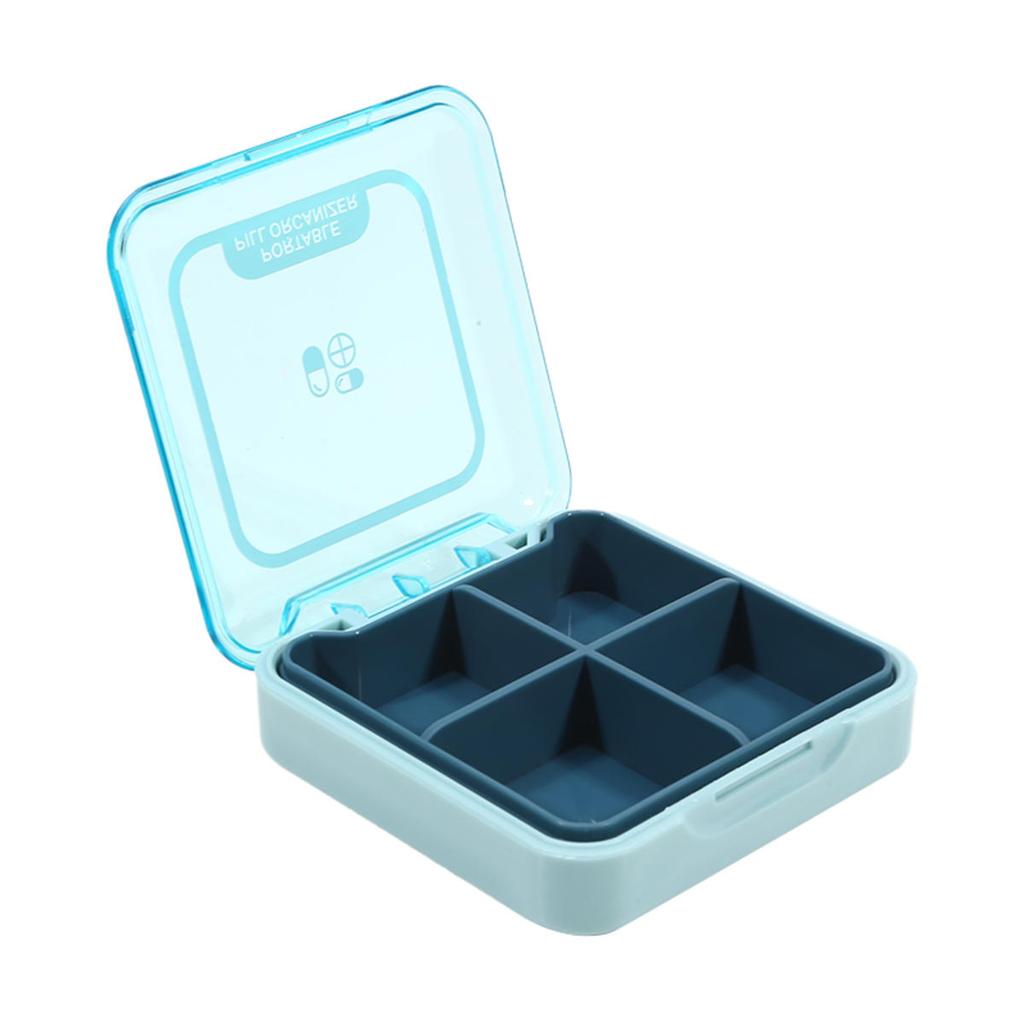 Mini Travel Pill Case Medicine Storage Organizer Container Drug Tablet Dispenser Independent Lattice Pill Box Fishing Tackle Box