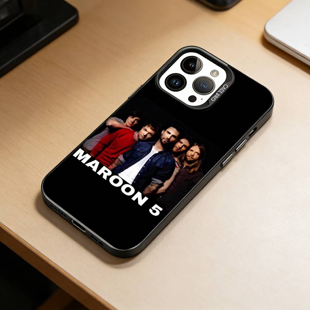 

M-Maroon 5 Phone Case For iPhone 17,16,15,14,13,12,11 Plus,Pro Max,XS,Colorful Silver Black Cover iPhone17