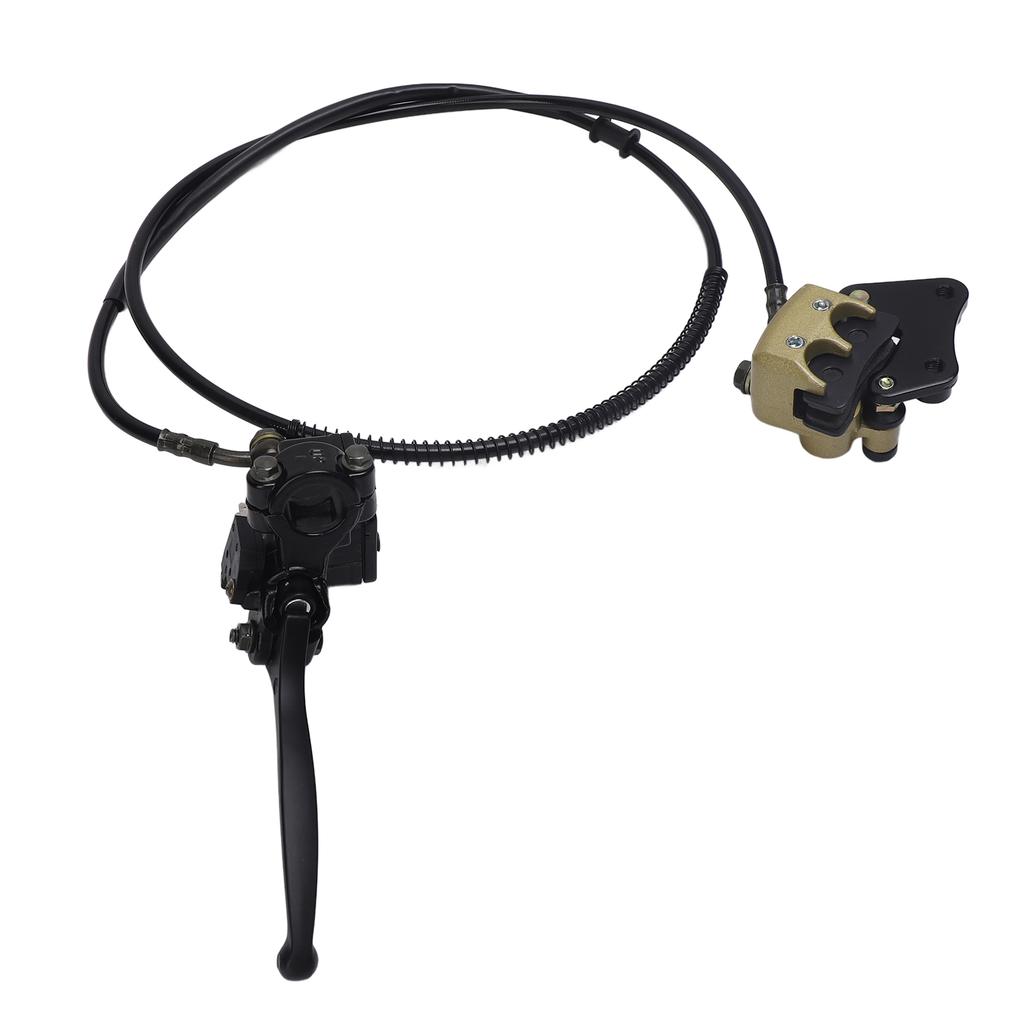 Front Disc Brake Master Cylinder Caliper with Brake Pad Assembly for Chinese 50cc 70cc 90cc 110cc 125cc Dirt Bike Pit