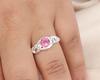 Pink Tourmaline Gemstone 925 Sterling Silver Jewelry October Birthstone Ring CZR-6-4