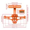 Adjustable Motorcycle License Plate Bracket Holder Integrated LED Light For Night Riding Heavy Duty Aluminum Alloy Frame
