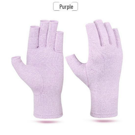 Half-Finger Compression Gloves for Joint Discomfort Relief