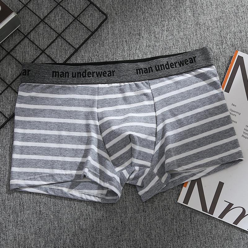 Men's Mid-Rise Pure Cotton Breathable Boxer Briefs - Youth Sports Trendy Style