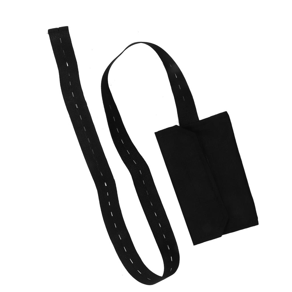 חגורה מתכווננת עם כפתורים לקטטר דיאליזה פריטונאלית הגנה על צינור פריטונאלי של המטופל(שחור )