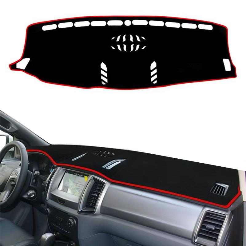 For Ford Ranger Everest 2015 2016 2017 2018- Car Accessories Dashboard Cover Dash Mat Pad Center Console SunShade Carpet Rug