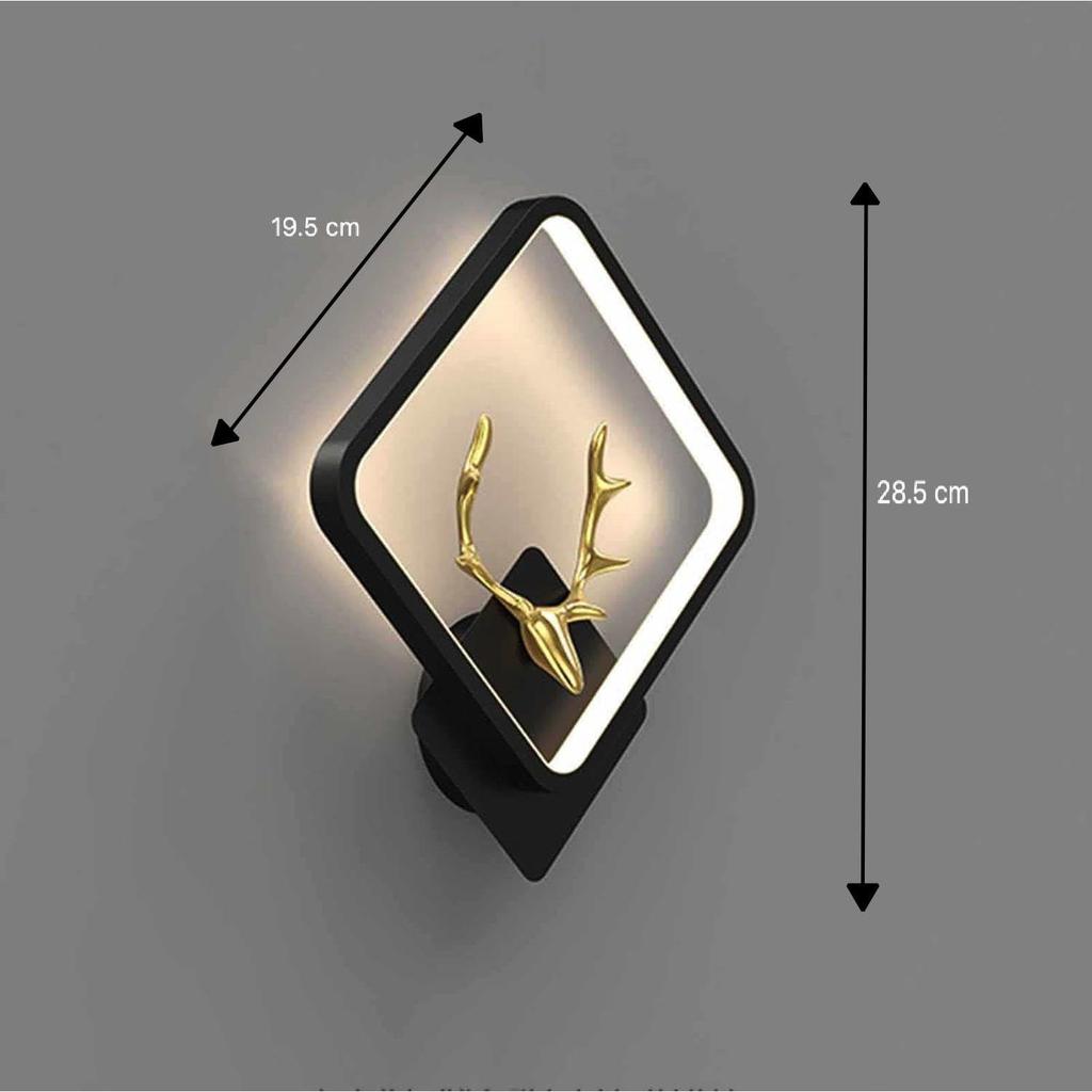 ABS Plastic Led 3 Color Home Decor Fancy Wall Indoor/Outdoor Decorative Lights For Bedroom,Living Room,Kitchen(Warm+Natural+Coolwhite)