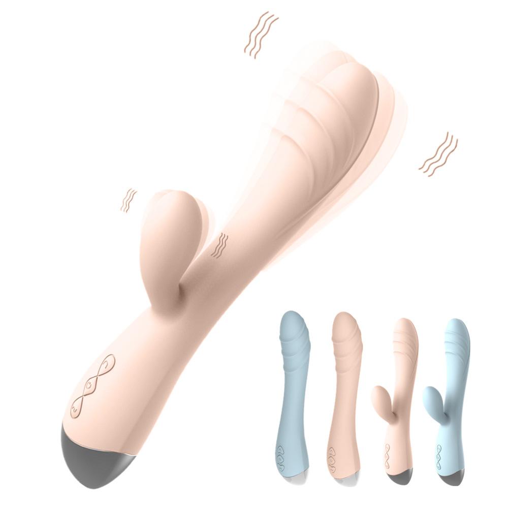 Rambo Series Charging Double G-Spot Vibrator Female Masturbation Massage Vibrating Spear Adult Supplies