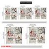 2pcs 2D flat printing Scene Curtain Those We Love Cardinals Beside Us Polyester Without Electricity All Season Party & Holiday