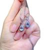 100% Natural Aquamarine Gemstone Pear Shaped Cut  925 Sterling Silver Handmade Fashion Jewelry Necklace Customized for Women
