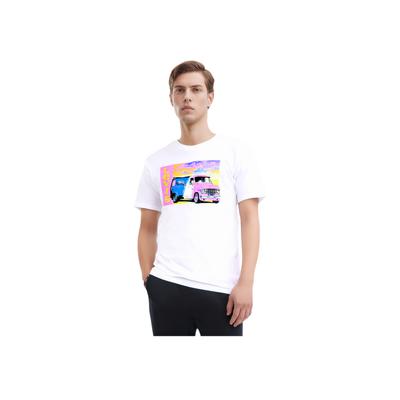 Levis Printed Comfortable Casual Crew Neck Short Sleeve T-Shirt Men Tops White 22491-0509