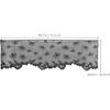 BESTOYARD Halloween Lace Window Curtain with Spider and Bats Design, Sheer Curtain for Indoor, Lampshade, Fireplace Cloth, Spooky Ghost Festival