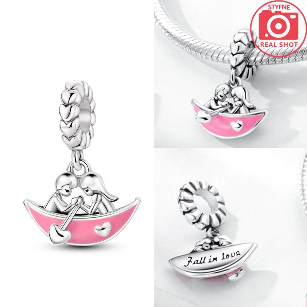 Heart-Shaped Rose Beads Copper Colors Charm Beads Fit Original Charms Bracelet Beads For Women Jewelry Making Gifts