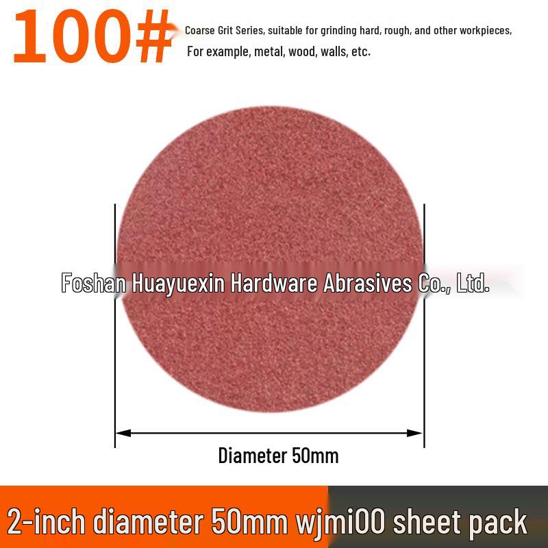 50mm Flocked Sandpaper Set, 303 Pieces (40-7000 Grit) for Metal & Wood Polishing