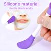 8/2pcs Double-Ended Silicone Face Mask Brush Reusable Soft Facial Masks Applicator Massage Spatula for Cream Skincare Supplies