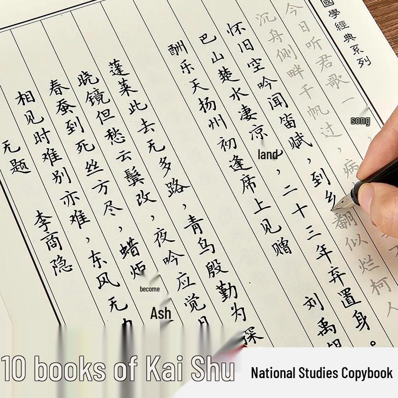 Sixpin Hall 10-Book Regular Script Calligraphy Practice Set for Adults  Students