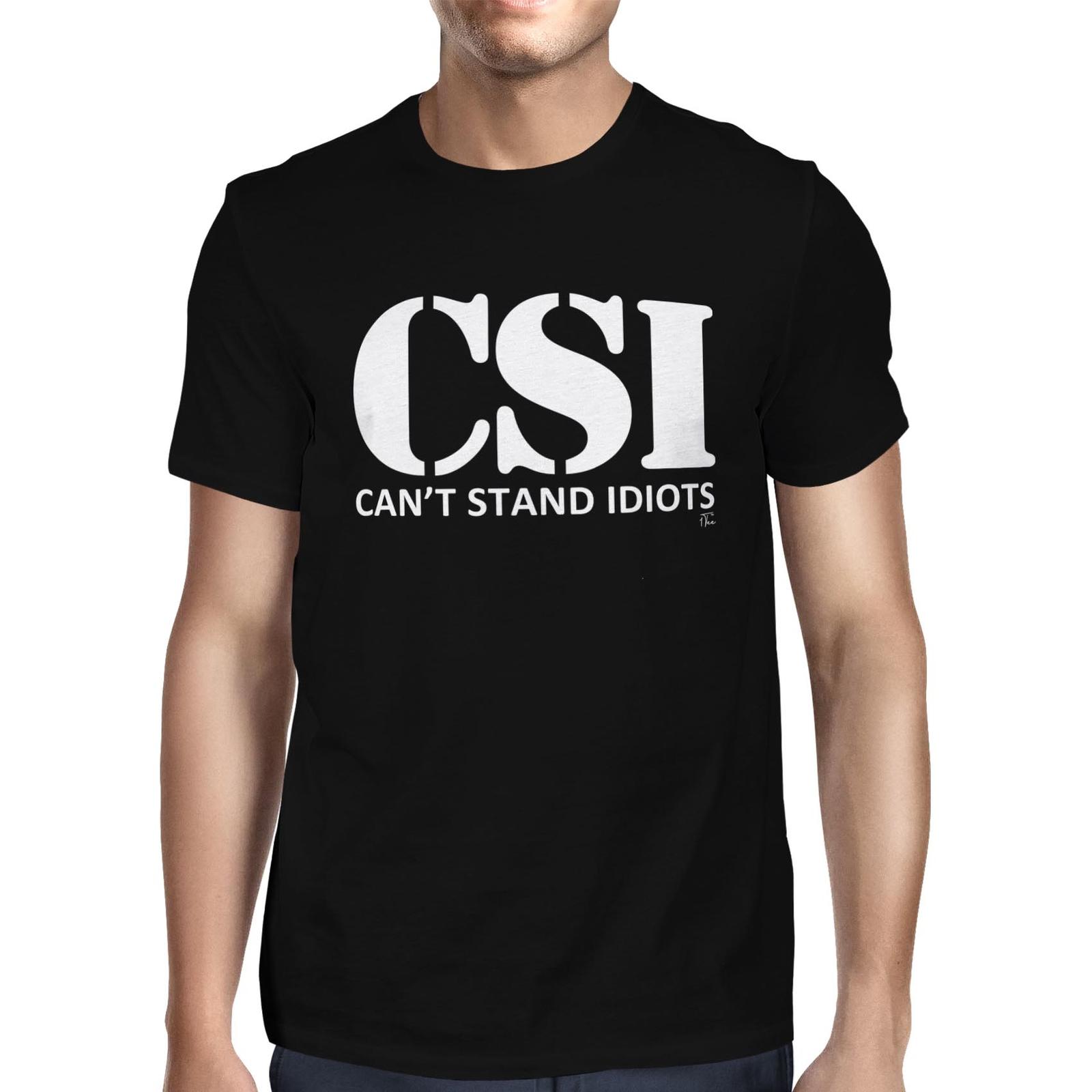 1Tee Mens CSI Can t Stand Idiots T-Shirt S разноцветный