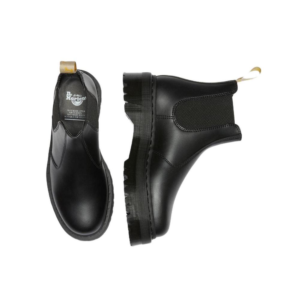 Dr. Martens PU Simple Fashion Short Chelsea Boots Unisex Boots Black 27560001