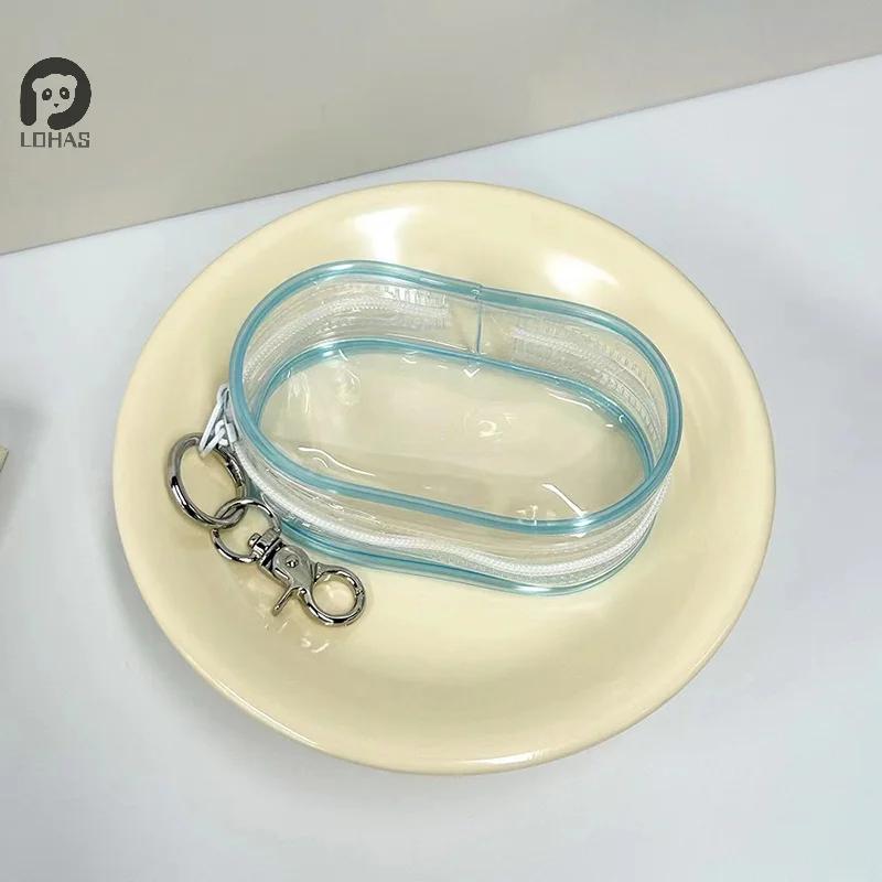 Cute Doll Bag Organization Dustproof Case Jewelry Organizer Plastic Transparent Storage Box Pouch Mystery Box With Keychain