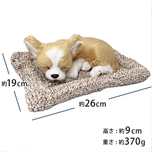 TATOTTE Hund Genähte Wickeldecke, Realistische Schlafender Hund Figur mit Aktivkohle, Beruhigende Dekoration, Inklusive Mini Pfotenabdruck Anhänger (Chihuahua CR K)