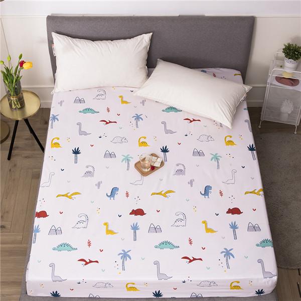 Copriletto con angoli in cotone 2023 Stampa biancheria da letto Coprimaterasso con copriletto elastico Senza federe