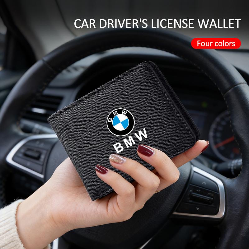 Fashion Car Men Coin Purse Wallet Multi Card Slot Credit Purse For BMW X1 X3 X5 X6 1 2 3 5 7 Series F15 F16 F20 F22 F30 F32 G30 xkhr50