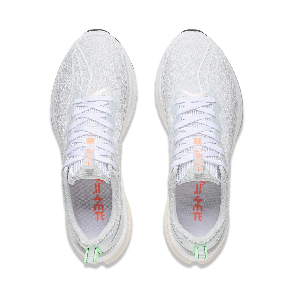 Li Ning Red Hare 7 Pro PU, Textile Cushioning Slip Resistant Low Top Sprint Running Shoes Women's White ARPU002-3