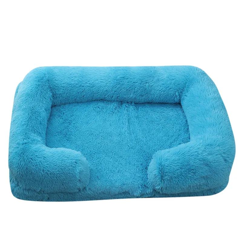 Grand lit pour chien en peluche pour animal de compagnie, coussin épais d'hiver, lit de couchage pour chien, canapé amovible, petit et grand chien