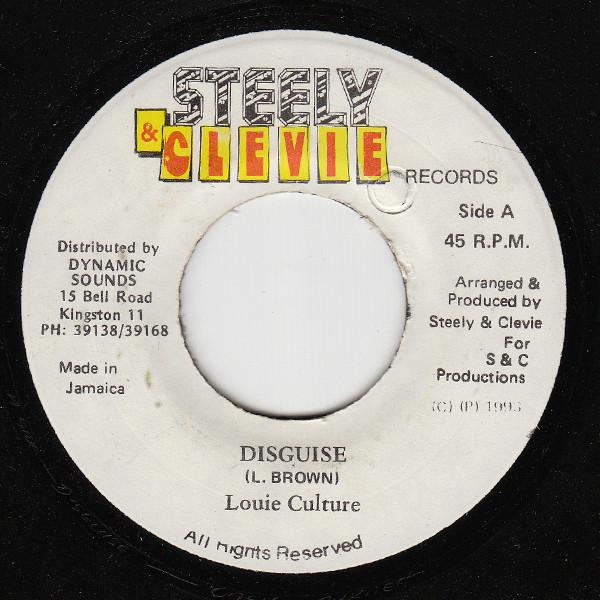 7inch Record LOUIE CULTURE - Disguise 3452 Steely & Clevie 1993 Jamaica Reggae, Ska & Dub Used