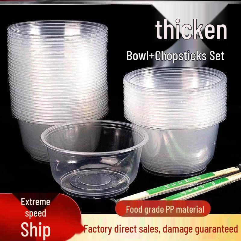 BiaoXing Disposable Plastic Takeaway Bowl