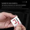 ZTFT9 3D Car Chrome Emblem Sticker Auto Trunk Decoration Badge Label For Tesla Model 3 Model Y Model S Model X Cybertruck SpaceX Coil